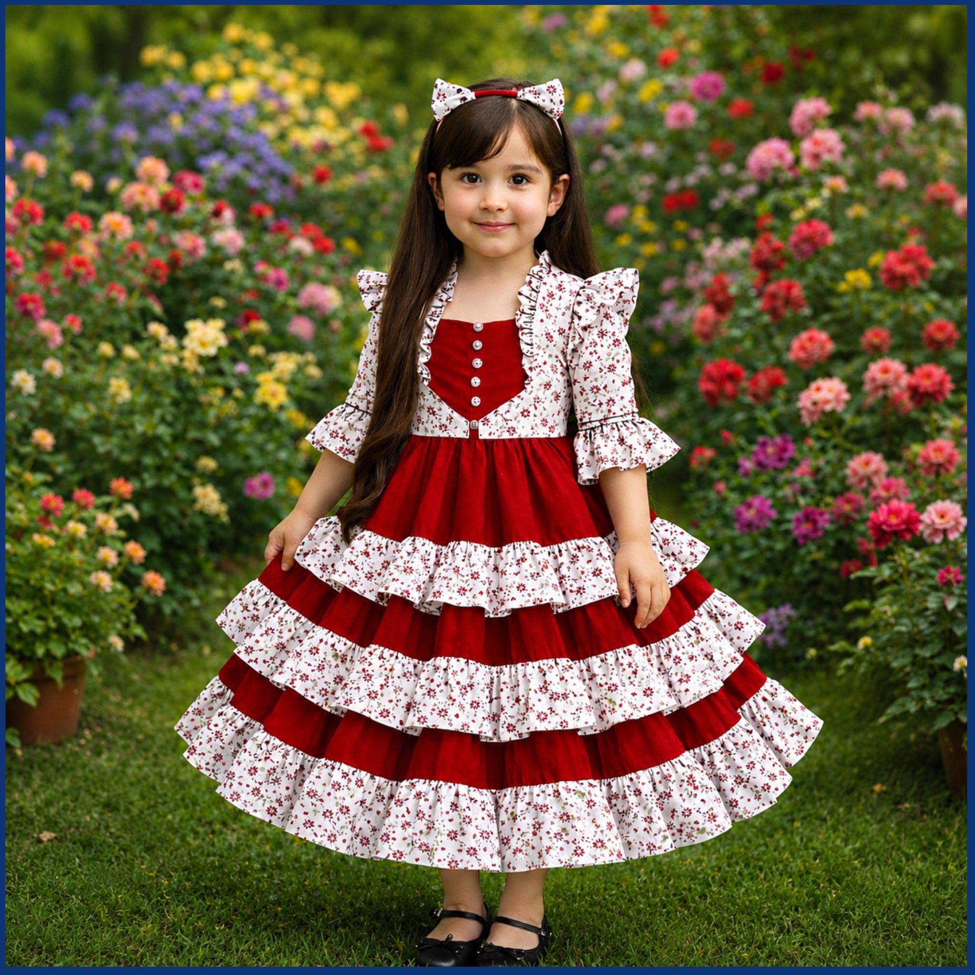 Premium Three Layer Baby Dress 0 to 14 Years