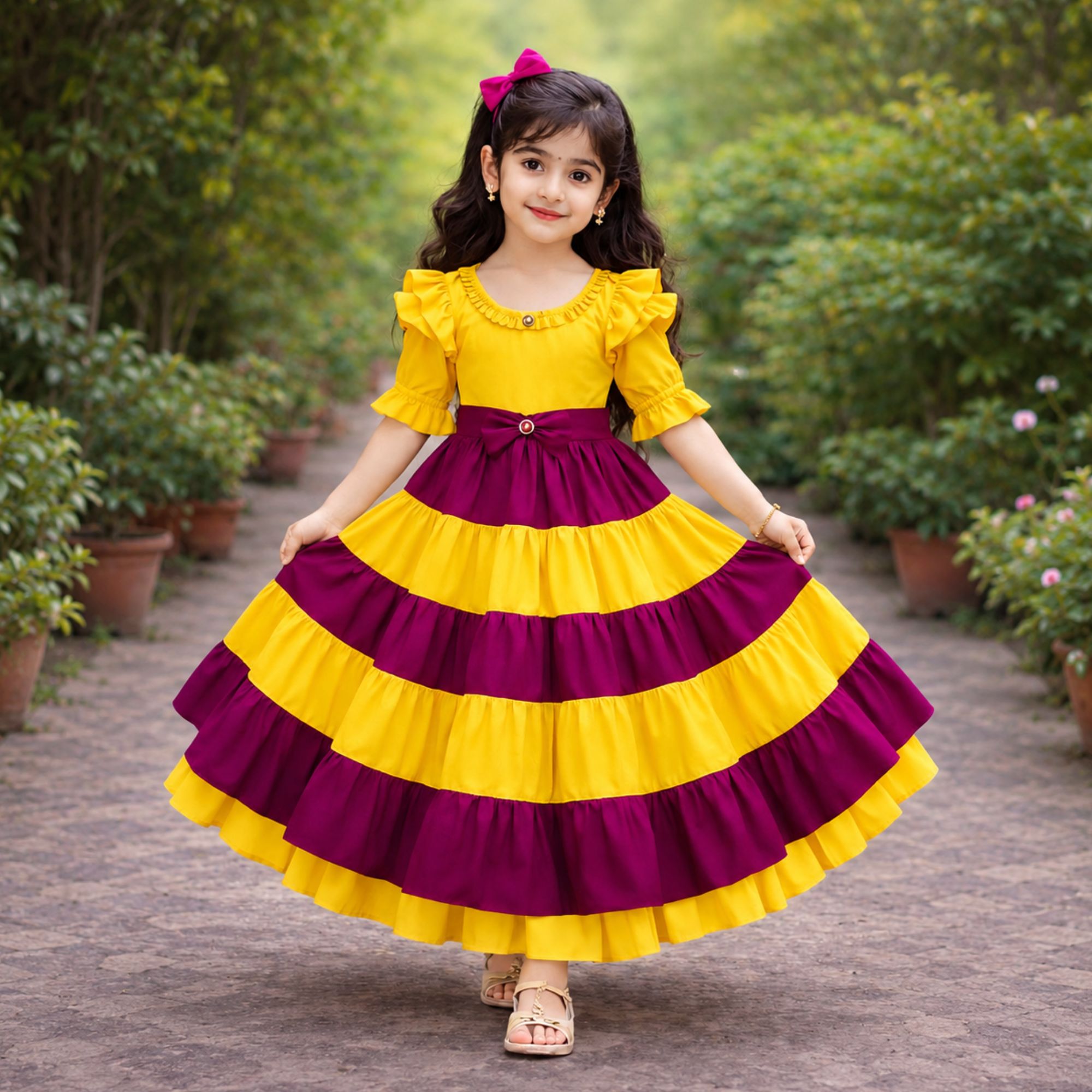 Matching Layer Viral Baby Frock 0 to 14 Years